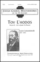 Tov L'hodos SATB choral sheet music cover